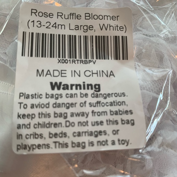 New in Package Ruffle Bloomer & Headband - Picture 4 of 4